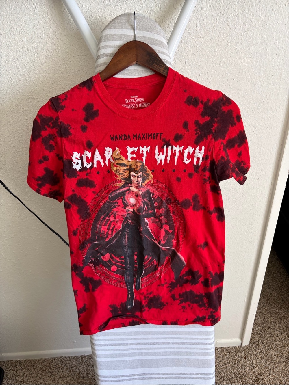 Marvel Scarlet Witch Red & Black Tie-Dye Graphic Tee